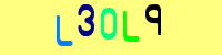 Blue Captcha Image