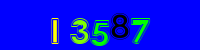 Blue Captcha Image