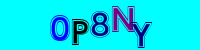 Blue Captcha Image