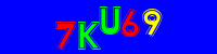 Blue Captcha Image