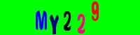 Blue Captcha Image