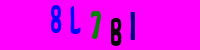 Blue Captcha Image