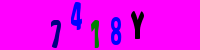 Blue Captcha Image