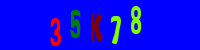 Blue Captcha Image