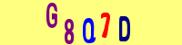 Blue Captcha Image