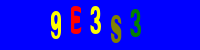 Blue Captcha Image