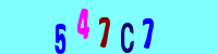 Blue Captcha Image