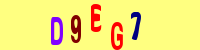 Blue Captcha Image