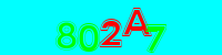 Blue Captcha Image