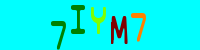 Blue Captcha Image