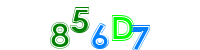 Blue Captcha Image