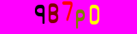 Blue Captcha Image