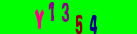 Blue Captcha Image