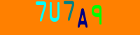 Blue Captcha Image