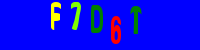 Blue Captcha Image