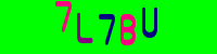 Blue Captcha Image