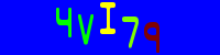 Blue Captcha Image
