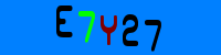 Blue Captcha Image