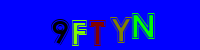 Blue Captcha Image
