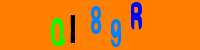 Blue Captcha Image