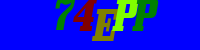 Blue Captcha Image