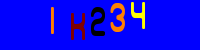 Blue Captcha Image