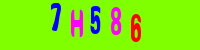 Blue Captcha Image