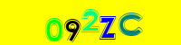 Blue Captcha Image