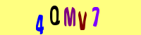 Blue Captcha Image