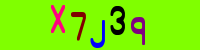 Blue Captcha Image