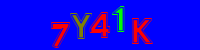 Blue Captcha Image