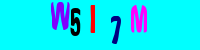 Blue Captcha Image