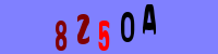 Blue Captcha Image