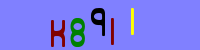 Blue Captcha Image