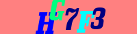 Blue Captcha Image