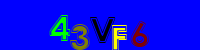 Blue Captcha Image
