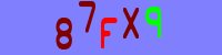 Blue Captcha Image