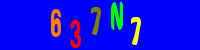 Blue Captcha Image
