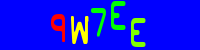Blue Captcha Image