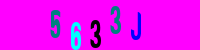 Blue Captcha Image