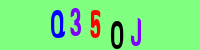 Blue Captcha Image