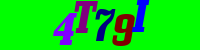 Blue Captcha Image