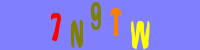 Blue Captcha Image