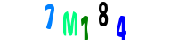 Blue Captcha Image