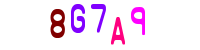 Blue Captcha Image