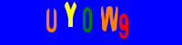 Blue Captcha Image