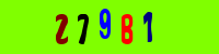 Blue Captcha Image