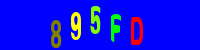 Blue Captcha Image