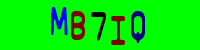 Blue Captcha Image