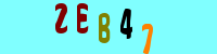 Blue Captcha Image
